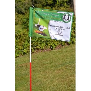 Windless Double Sided Golf Pin Flag