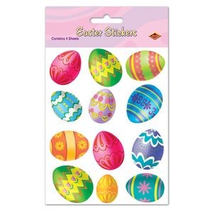 Plus Pak Color Bright Eggs Stickers