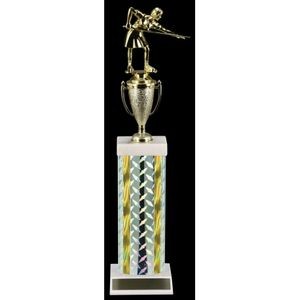 18" Single Silver Diamond Trophy