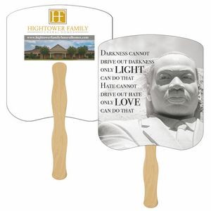 Dr. Martin Luther King Jr. Stone Hand Fan Full Color (2 Sides)