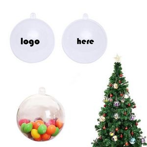 Round Clear PC Ornament Christmas Ball