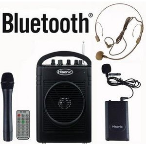 Hisonic® Dual Wireless Microphone PA System w/Bluetooth®