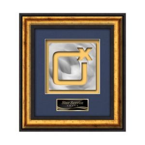 Grazia Aquashape™ Square - Black/Gold 14½"x16"