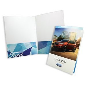 9"x12" Quick Ship Economy Full Color Printed Folder w/ 2 Pockets