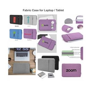 Kidder Laptop Sleeve Case Water-resistant Protective Fabric Bag