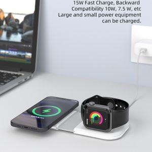 2 In 1 Foldable Magnetic Power Pad Wireless Charging Station