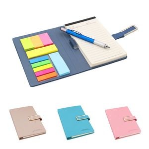 Magnetic Creative Sticky Notes Flip Notebook With Pen Slot