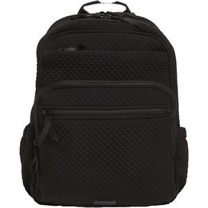 Vera Bradley XL Campus Backpack - Microfiber-Classic Black