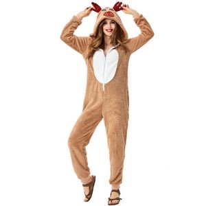 Adult Christmas Onesie For Women Jumpsuit One-Piece Pajamas