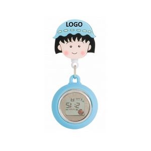Cute Cartoon Silicone Clip Nurse Watch