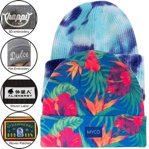 Knitted Cuff Sublimation Beanie