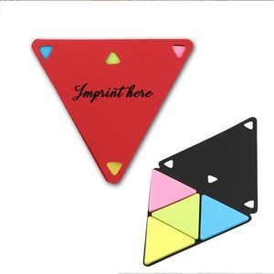 Triangle Shape 4-Color Eco Sticky Notes & Flag
