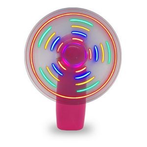 Portable Mini Handheld Cooling Fan with Colorful LED Light