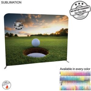 Golf Tournament 8'W x 8'H EuroFit Straight Wall Display Kit, with Full Color Graphics Double Sided.