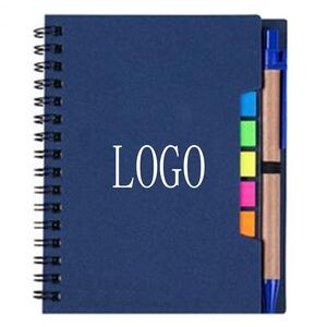 Spiral Notebook With Pen For Notes