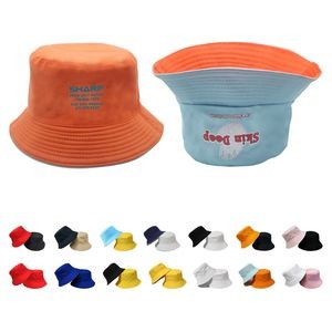 Reversible Summer Beach Bucket Hats/Caps