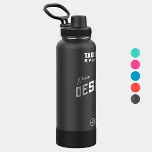 40 oz Takeya® Stainless Steel Insulated Sport Water Bottle w/ Spout Lid