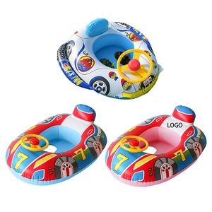 Inflatable Children Swimming Pvc Car Horn Boat