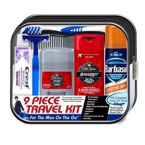 Men's Travel Kits - 9 Pieces (Case of 10)