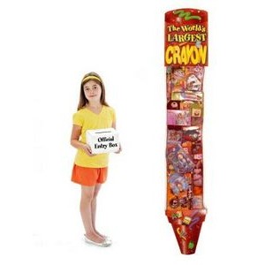 The World's Largest 6' Promotional Hanging Toy Filled Crayon - Deluxe