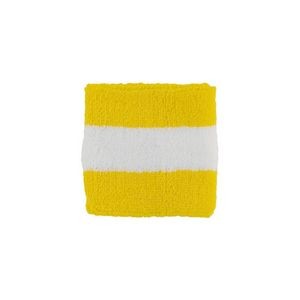 Cotton Terry Cloth Wristband w/ Stripes