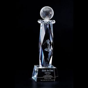 Ultimate Crystal Golf Trophy (Small)