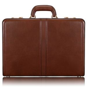 HARPER | 4.5" Brown Leather Attaché | McKleinUSA