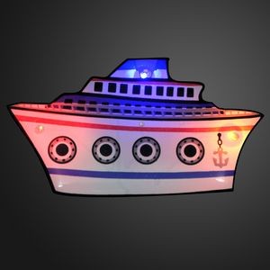Cruise Ship Flashing Magnetic Pin - BLANK