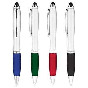 Chrome Color Grip Stylus Pen