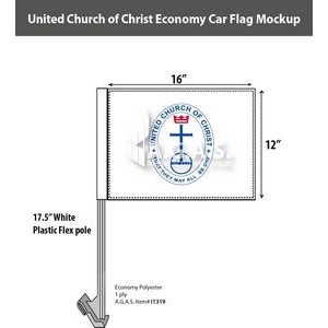United Church of Christ Car Flags 12x16 inch Economy
