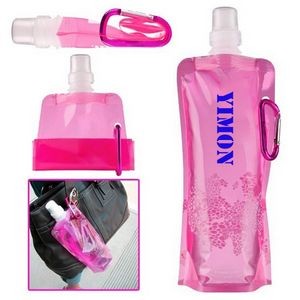 16 Oz. Collapsible Foldable Reusable Water Bottles Ice Bag
