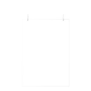 22" X 14" Rectangle 18pt. White Poster Board