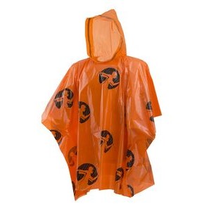 Rain Poncho Lightweight Orange