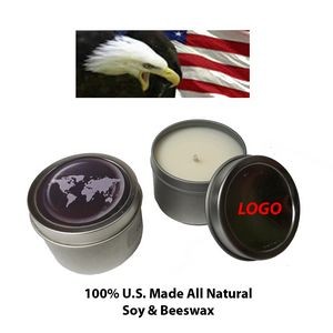 100% US Made Vanilla Scented Candle in Tin Case (3 Oz.)