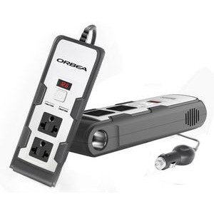 150W 12V to Dual AC 110V Car Power Inverters With Dual 3.1A USB Ports