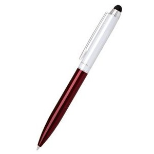 CR Series Ball point pen / Stylus. Red lower barrel, white upper barrel pen