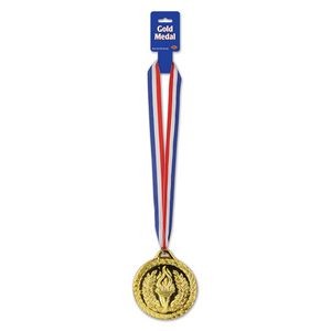 Gold Medal With Ribbon