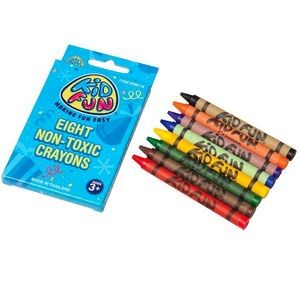 Crayons - Assorted, 8 Count (Case of 9)