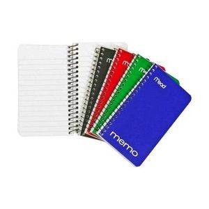 Memo Books - College Ruled, 60 Sheets, 4 Colors (Case of 72)