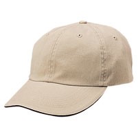 Enzyme Garment Washed Chino Twill Sandwich Visor Low Profile Cap