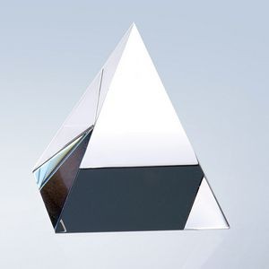 Optical Crystal Clear Pyramid, Medium