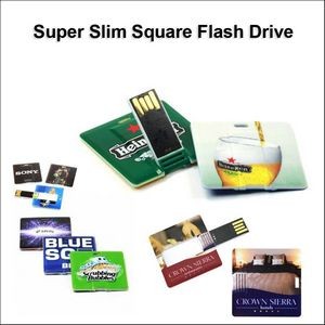 Super Slim Square Flash Drive - 64 GB Memory