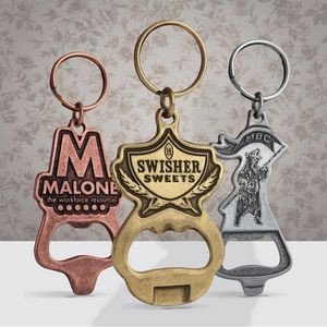 Custom 2 in 1 Can and Bottle Key Chain Opener