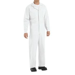 Red Kap Men's Button-Front Cotton Coverall