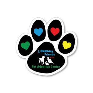 5" Paw Shaped Decal