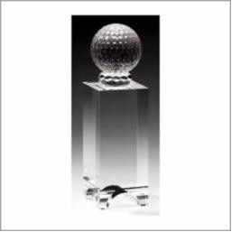 Large Crystal Golf Ball Award