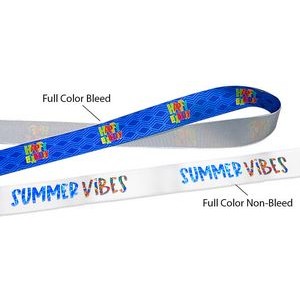 Double Face Satin Full Color Dye Sublimation PMS Match Printed Ribbon
