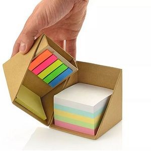 Modular Sticky Note Cube Organizer