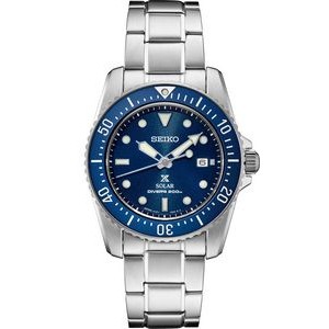 Seiko Prospex Solar Diver Watch w/Blue Dial