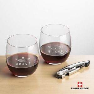 Swiss Force® Opener & 2 Zacata Wine - Silver